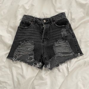 black high waisted pacsun shorts